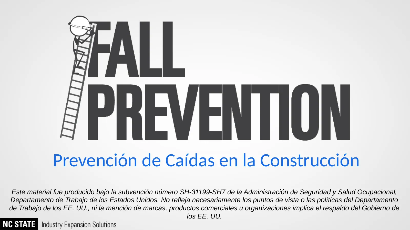 Prevención de caídas en la construcción, slide 1: Prevención de Caídas en la Construcción