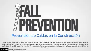 Slide 1: Prevención de Caídas en la Construcción