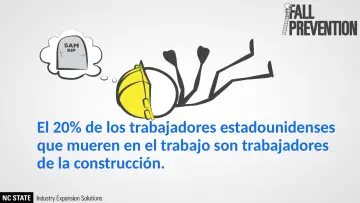 Slide 7: El 20% de los trabajadores estadounidenses que mueren en el trabajo son trabajadores de la…