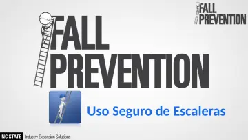Slide 12: Uso Seguro de Escaleras