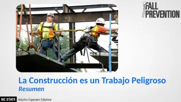 Slide 32: La Construcción es un Trabajo Peligroso