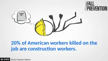 Slide 7: 20% of American workers killed on the job are construction workers.