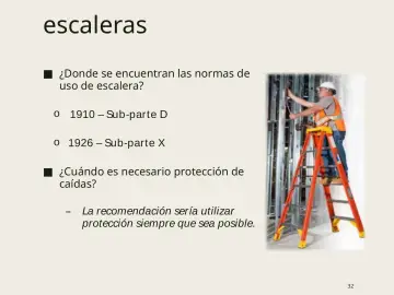Slide 32: escaleras