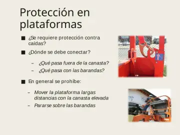 Slide 39: Protección en plataformas