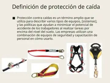 Slide 46: Definición de protección de caída