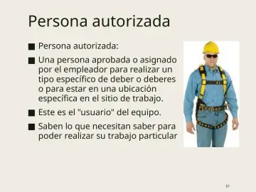 Slide 51: Persona autorizada