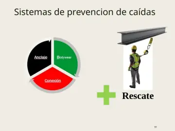 Slide 91: Sistemas de prevencion de caídas