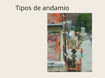 Slide 103: Tipos de andamio
