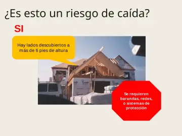 Slide 107: ¿Es esto un riesgo de caída?