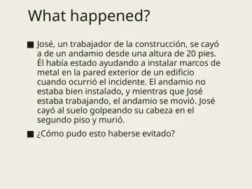 Slide 132: What happened?