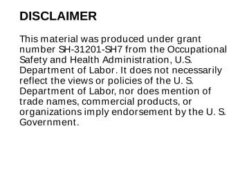 Slide 4: DISCLAIMER