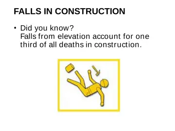 Slide 23: FALLS IN CONSTRUCTION