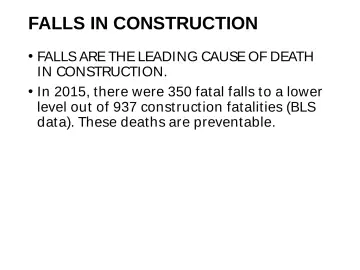 Slide 24: FALLS IN CONSTRUCTION