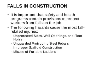 Slide 25: FALLS IN CONSTRUCTION