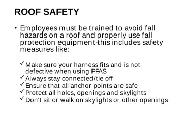 Slide 29: ROOF SAFETY