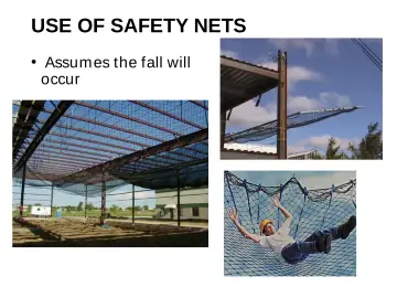 Slide 58: USE OF SAFETY NETS