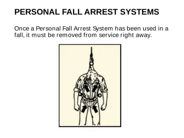 Slide 63: PERSONAL FALL ARREST SYSTEMS