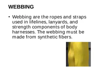 Slide 76: WEBBING