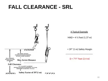 Slide 80: FALL CLEARANCE - SRL