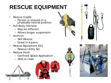 Slide 82: RESCUE EQUIPMENT