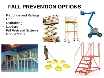 Slide 96: FALL PREVENTION OPTIONS