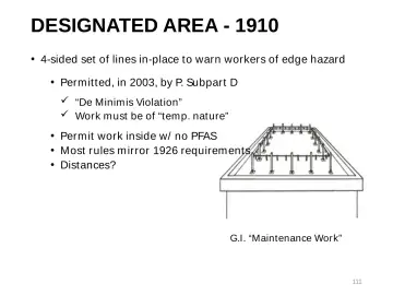 Slide 111: DESIGNATED AREA - 1910