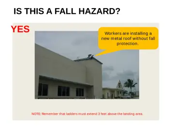 Slide 133: IS THIS A FALL HAZARD?