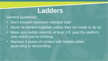 Slide 14: Ladders