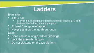 Slide 15: Ladders