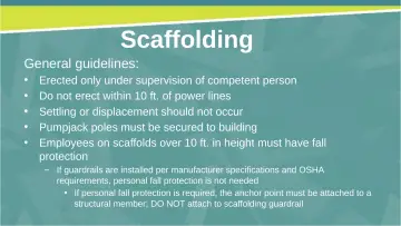Slide 20: Scaffolding