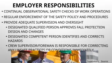 Slide 15: EMPLOYER RESPONSIBILITIES