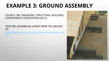 Slide 30: EXAMPLE 3: GROUND ASSEMBLY