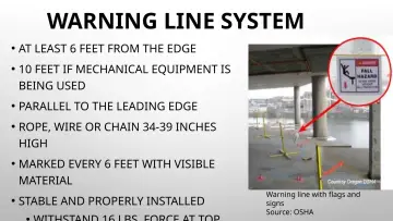 Slide 101: WARNING LINE SYSTEM