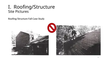 Slide 13: I. Roofing/Structure