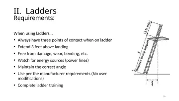 Slide 20: II. Ladders