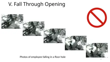 Slide 52: V. Fall Through Opening