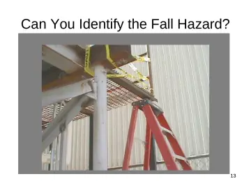 Slide 13: Can You Identify the Fall Hazard?