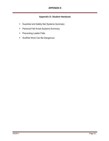 Page 41: APPENDIX D