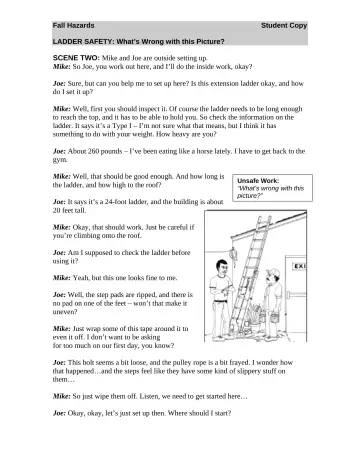 Page 2: SCENE TWO: Mike and Joe are outside setting up.