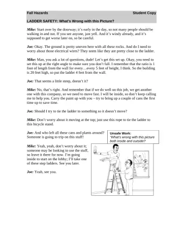 Page 3: Mike: Start over by the doorway; it’s early in the day, so not many people should be…