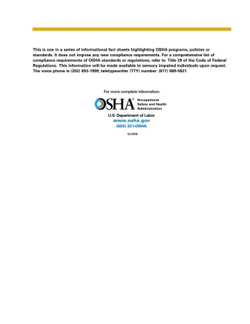 Page 2: This is one in a series of informational fact sheets highlighting OSHA programs, policies…