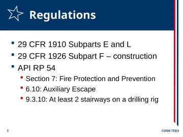 Slide 3: Regulations
