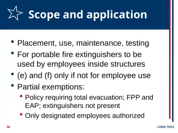 Slide 58: Scope and application