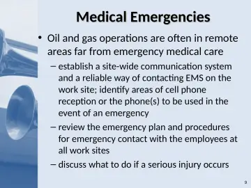 Slide 9: Medical Emergencies