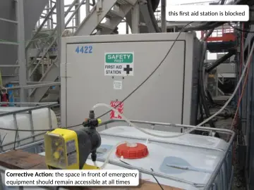 Slide 16: this first aid station is blocked