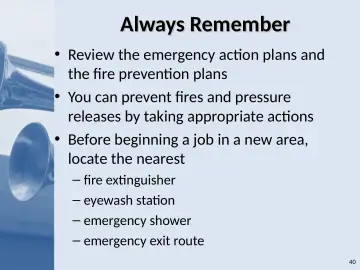 Slide 40: Always Remember