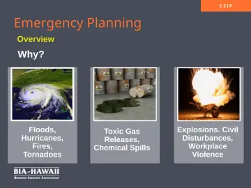 Slide 4: Emergency Planning