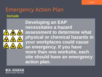 Slide 10: Emergency Action Plan