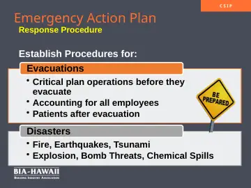 Slide 17: Emergency Action Plan