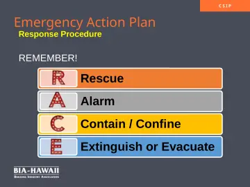 Slide 23: Emergency Action Plan